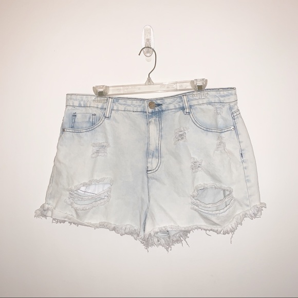 Forever 21 Pants - Forver 21 Distressed Light Wash Cut Offs